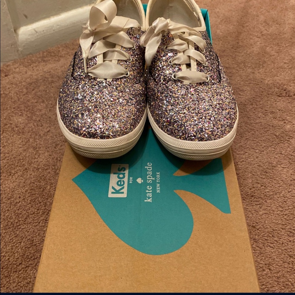 Keds x Kate Spade multicolor glitter 8.5 sneakers